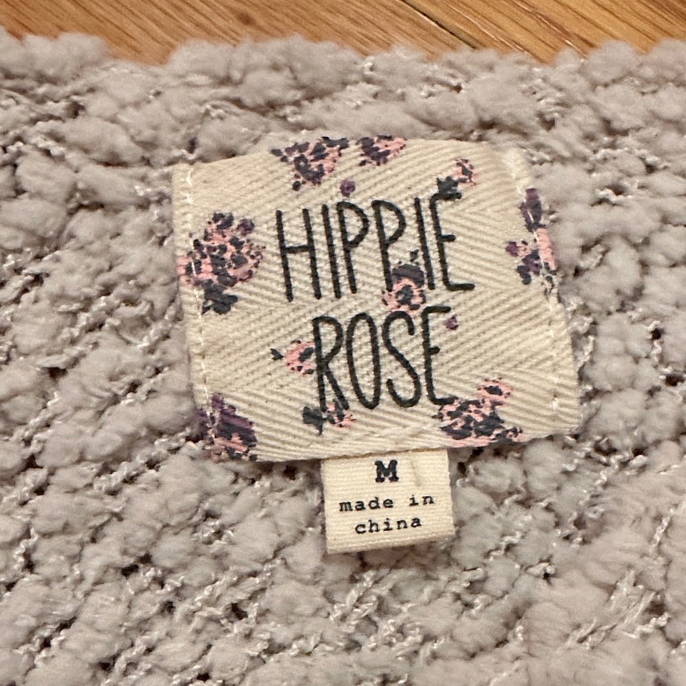 Hippie Rose Textured Cream Sweater - Picture 2 of 3